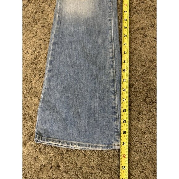 AEROPOSTALE Vintage Jeans Blue Light Wash Mid Rise Boot Stretch Y2k 90s 8 32x31 - Picture 11 of 13